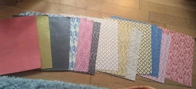  ANNA GRIFFIN GLITTER CARDSTOCK 24 SHEETS 184-H 12X 12 CRAFT PAPER READ - Image 1 of 4