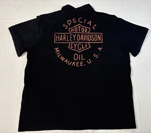 Camisa Polo GENUINA HARLEY-DAVIDSON Para Hombres Talla 3Xl ACEITE ESPECIAL EE. UU. Milwaukee EE. UU. - Imagen 1 de 9