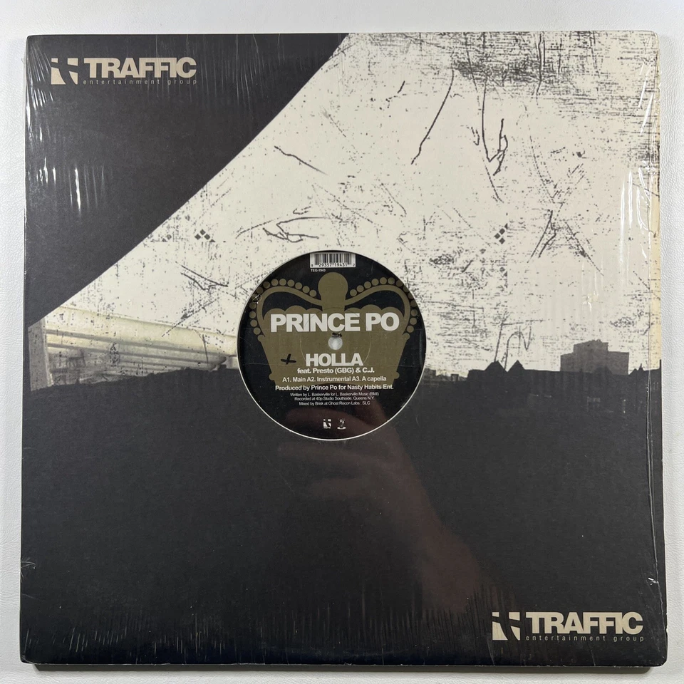 Prince Po “Holla /Mecheti Lightspeed” Single 12”/Traffic TEG-1943 (EX) Shrink - Image 1 of 4