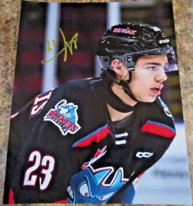 FOTO OPACA FIRMATA HAYDEN PAUPANEKIS 8X10 MONTREAL CANADIENS KELOWNA ROCKETS (A) - Foto 1 di 2