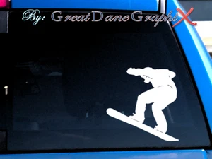 Snowboarder #1 (Custom Avail) -Vinyl Decal Sticker -Color Choice -HIGH QUALITY - Picture 1 of 2