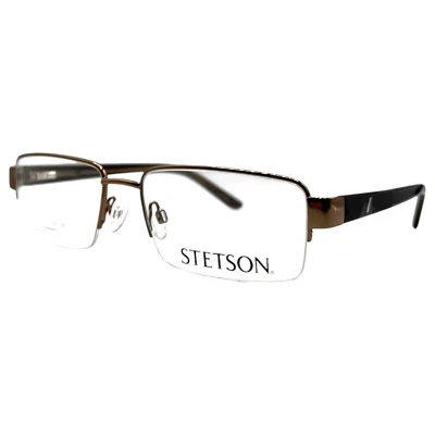STETSON - XL-22 183 57/18/145 - BROWN - NEW Authentic MEN EYEGLASSES Frame - Image 1 of 2