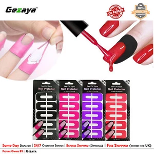 Easy Clean Peeling of Tape Nagellackschutz Fingerschutz U-förmiger Aufkleber UK - Bild 1 von 6