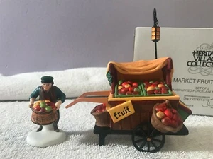 Department 56 Chelsea Market Fruit Monger & Cart max3099 - Picture 1 of 8