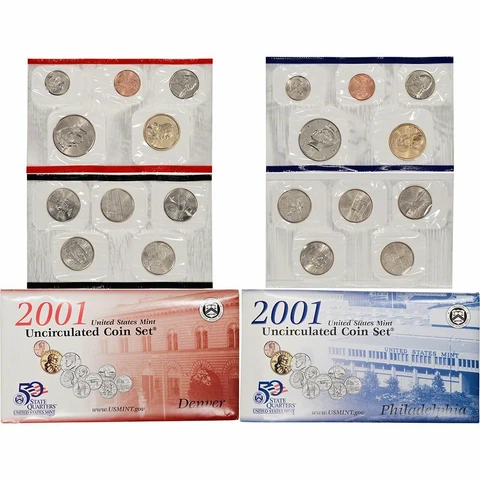2001 US Mint Uncirculated Set Cover