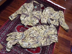 Hodgman 4 Way Waterfowl parka with bibs Size Large wetland camo GUC - Picture 1 of 9
