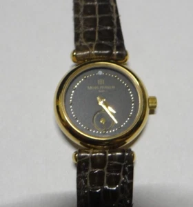Wristwatch, Lady's, Michel Herbelin, Gold, Crocodile, ETA Swiss 11 Jewel, France - Picture 1 of 7