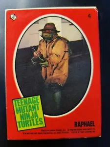  1990 Topps TMNT Teenage Mutant Ninja Turtles movie Raphael Disguise STICKER 4 - Picture 1 of 2
