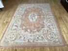 Hand Made French Design Original Wool Aubusson Tapestry/ rug 74x48” (187x122cm)
