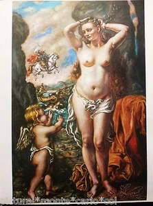 GIORGIO*DE*CHIRICO*TAVOLA*ORIGINALE*RUGGERO*LIBERA*ANGELICA*VINTAGE*1965*DALI - Picture 1 of 1