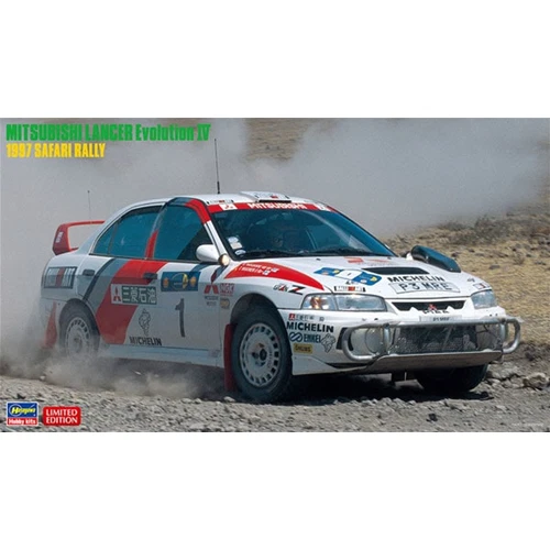MITSUBISHI LANCER EVOLUTION IV SAFARI RALLY 1997 KIT 1:24 Hasegawa Kit Auto Mode - Immagine 1 di 1