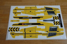 LEGO 8043 Genuine Decal Sheet Sticker Motorised Crawler Excavator