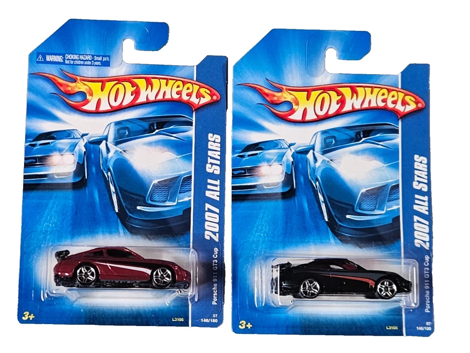 Hot Wheels Porsche 911 GT3 Cup 146/180 - Black  and Red 2007 - Image 1 of 2
