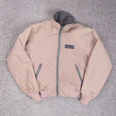 VTG 90s Patagonia Fleece Lined Youth 7-8 Pink Long Sleeve Full Zip Jacket - Image 1 of 4