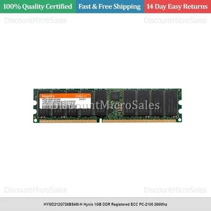 HYMD212G726BS4M-H Hynix 1GB DDR Registered ECC PC-2100 266Mhz - Picture 1 of 1