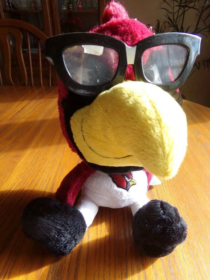 NFL Arizona Cardinals Gafas de Peluche Lápiz TEAM STUDY BUDDIES Mascota 14" Nuevo/WT Foto 1 de 4
