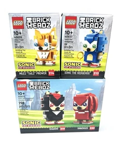 Menge 3 LEGO Brickheadz Sonic 40627 Schwänze 40628 Knöchel/Schatten 40672 Neu Selten - Bild 1 von 5