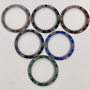 38mm Keramik Lünette gelbe Buchstaben Uhr Lünette Einsatz Ring für 40mm Uhrengehäuse - Bild 1 von 14