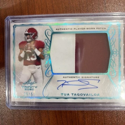 2020 Leaf Trinity - Patch Auto Tua Tagovailoa #PA-TT1 (AU, MEM, RC) - Image 1 of 2