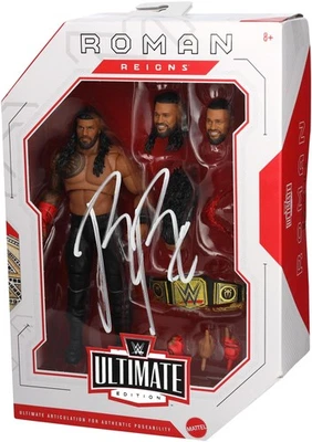 Roman Reigns WWE Autographed Mattel Ultimate Edition Greatest Hits Action Figure - Image 1 of 2