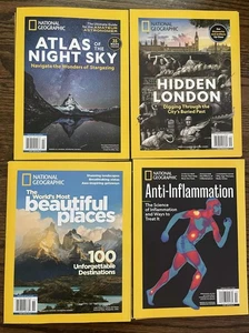 National Geographic Lot of 4 *new* Night Sky, Hidden London, Anti-inflammation - Picture 1 of 1