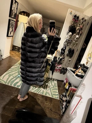 J. Mendel Real Chinchilla $87,000 Blueish Grey - Worn 10x In Perfect Condition - Image 1 of 4