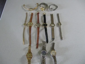 Lot of 12 Vintage Ladies Watches Elgin Citizen Jules Jurgensen Relic Mickey +++ - Picture 1 of 4