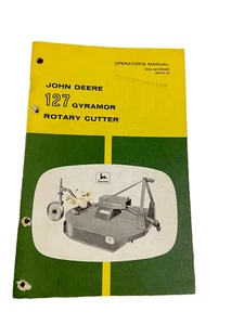 John Deere 127 Gyramor Taglierina Rotante OMW15928 Manuale Operatori Libretto - Foto 1 di 5