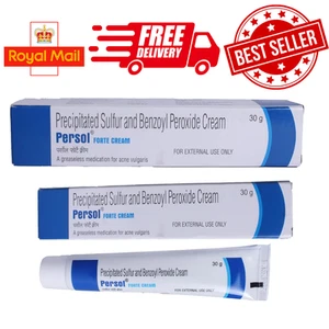 Persol Forte Cream curing from acne Sulphur U.S.P 5% w/w 30gm FREE SHIPPING - Picture 1 of 4
