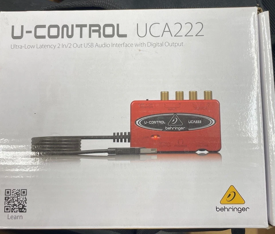 Behringer U-Control UCA222 2-input 2-output USB Audio Interface *NIB* Unopened - Image 1 of 1