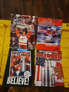 Detroit Red Wings Magazines Lot Of 4 - Picture 1 of 18