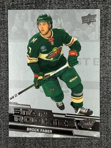 Juego de caja Brock Faber 2023-24 Upper Deck Star Rookies #6 RC - Imagen 1 de 2