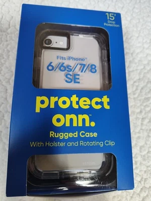 Funda Protectora Resistente con Funda y Clip Giratorio para iPhone 6/6s/7/8 SE Foto 1 de 4