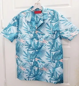 VIE+RICHE PARIS Hawaiian Print Button Down Shirt sz M - Picture 1 of 6