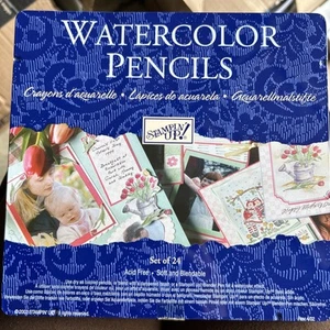 Stampin’ Up Watercolor Color Pencils Blendable Acid Free Set of 24 Retired EUC - Picture 1 of 5