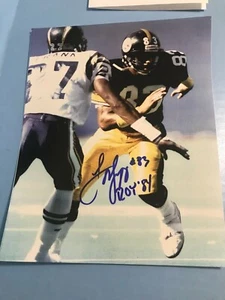 LOUIS LIPPS SIGNIERT 8 X 10 ROY 84 AUFSCHRIFT PITTSBURGH STEELERS COA BSMA - Bild 1 von 3