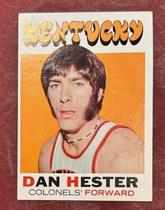 Topps 1971 Dan Hester # 166 Kentucky Colonels EXNM