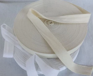 12mm 1/2" Algodón Espiga Sarga Bunting Sesgo Delantal Bandera Banderín Cuerda Cinta - Imagen 1 de 3