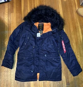 Alpha Industries N3B-N Parka Size Large Women’s Hooded Faux Fur Lined Full Zip - Picture 1 of 9