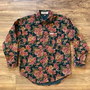 Guess by Georges Marciano Women’s Size 14 Cotton Floral Button Up Long Sleeve - Picture 1 of 12