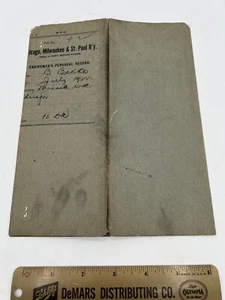 Antique Chicago, Milwaukee & St. Paul Enginemen's Personal Record July 1912 - Picture 1 of 5