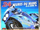 Affiche Ancienne  24 Heures du Mans  Moto    1986      SONAUTO   poster course