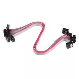 IDC 8 Pins Connector Flat Ribbon Cable Female Connector 30cm 2.54mm Pitch,5pcs - Picture 1 of 5