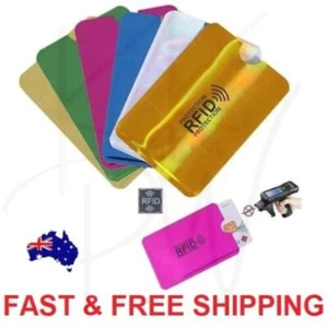 Anti Theft RFID Blocking Aluminum NFC Anti Scanning ID Bank Credit Card Case AU - Picture 1 of 27