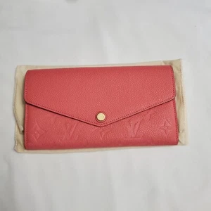 Louis Vuitton Empriente Leather Envelope Wallet Cardholders in Coral/Peach color - Picture 1 of 12