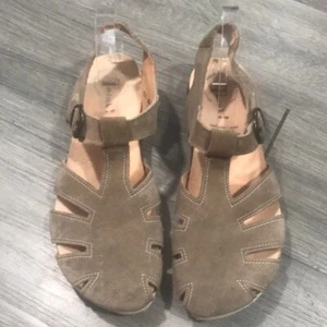 THINK! JULIA MACCHIATO/KOMBI Suede Fisherman Sandals - Picture 1 of 9