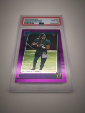 2021 Donruss Trevor Lawrence Season Stat Line Purple 448/500  **PSA 10 GEM**