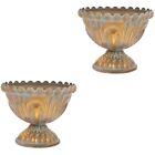Metal Wedding Trumpet Vase 2x Gold Vases for Centerpieces Wedding Trumpet Vase