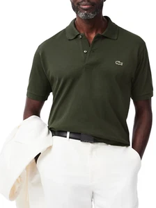 Lacoste polo manica corta 12.12 in piquè verde bosco - Imagen 1 de 4