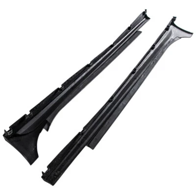 Kit de fibra de extensión de falda lateral negra de 2 piezas para Maserati Ghibli y Q4 2014-2016 Foto 1 de 4